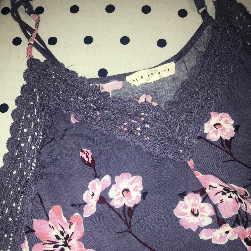 LA Hearts Purple Floral Sundress